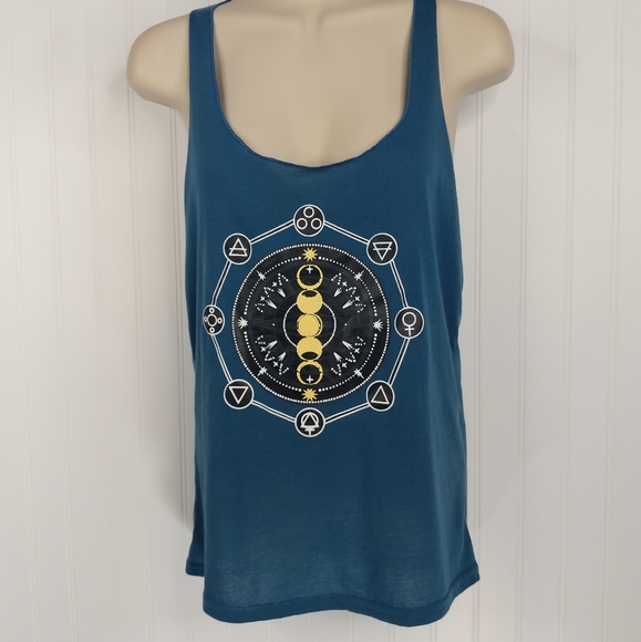 BOUTIQUE Yoga Moon Phases Zodiac Graphic Tank M - Picture 2 of 11